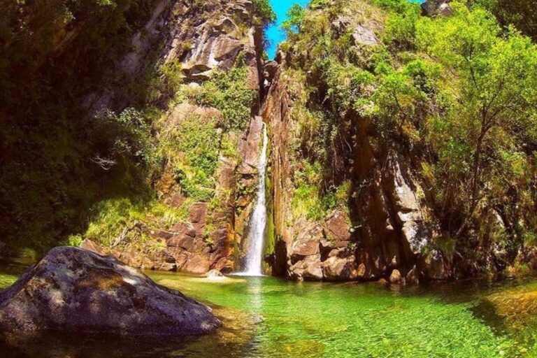 Waterfall on a hiking trail in Gerês