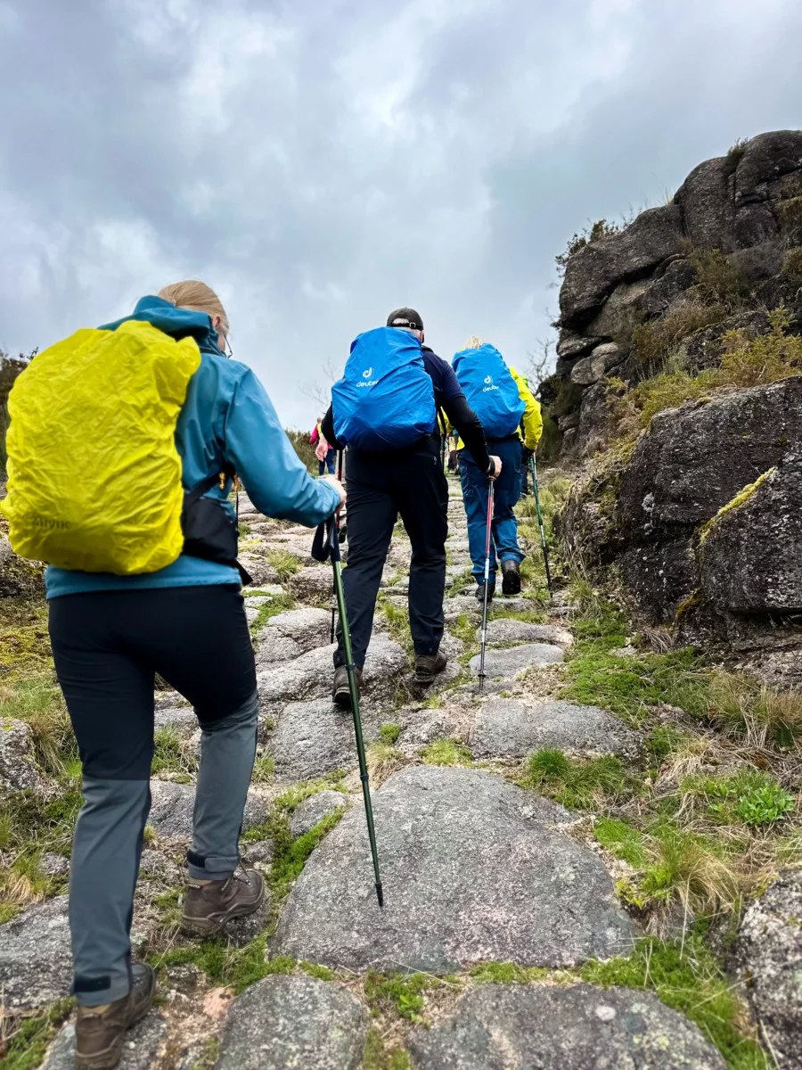 Hikers on a guided walking holiday in Peneda-Gerês