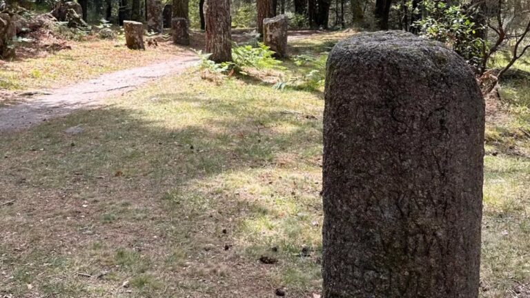 Roman milestone on the Geira Roman road in Gerês
