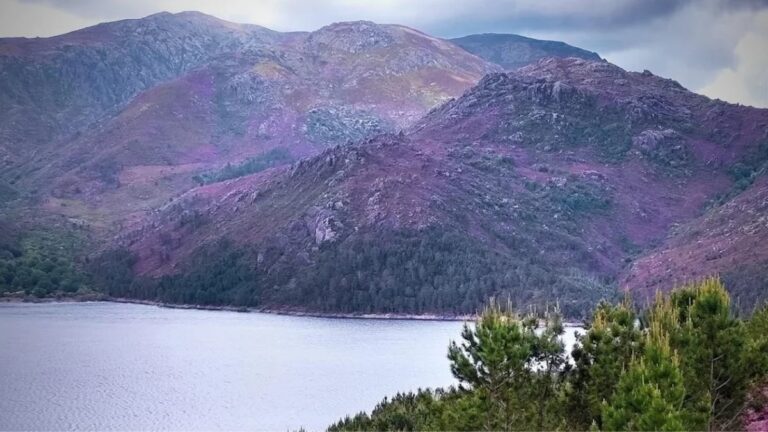 View over a mountain reservoir in Gerês